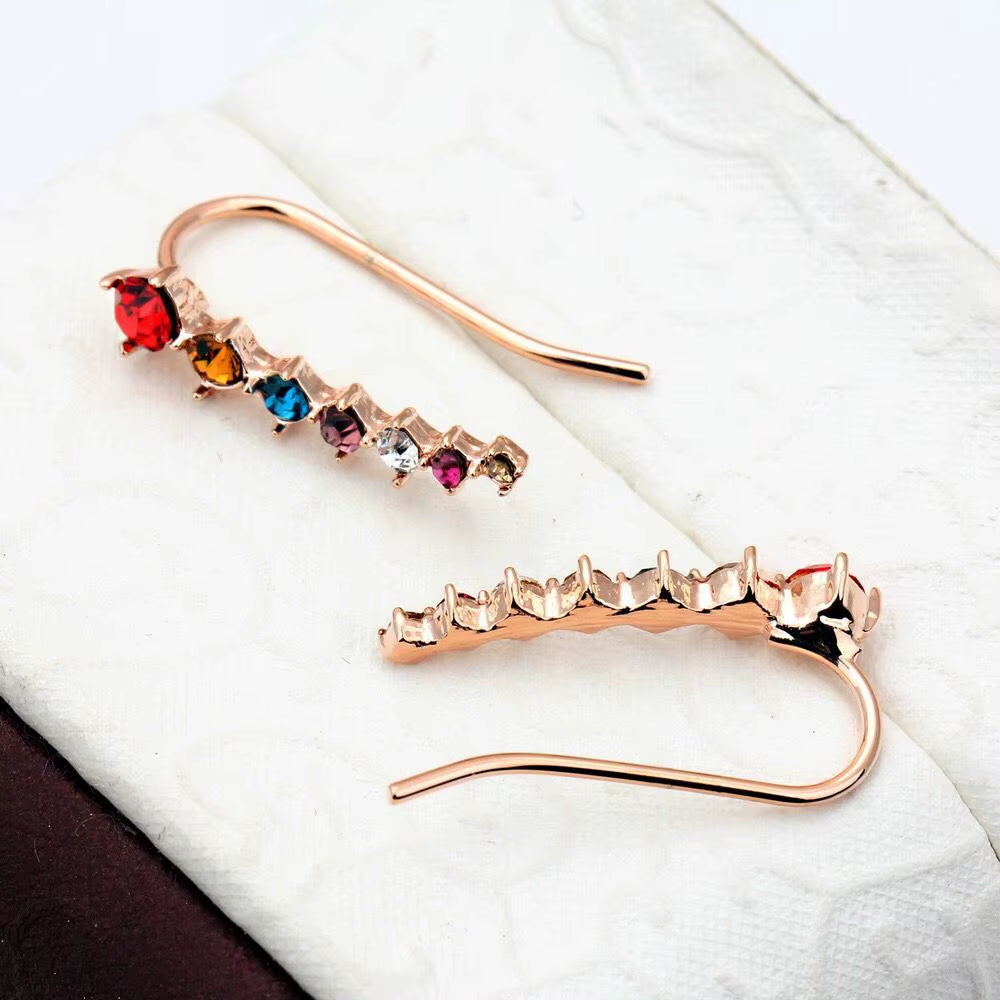 RoséLuxe™ Zircon Drop Hook Earrings – Pure Elegance in Every Sparkle
